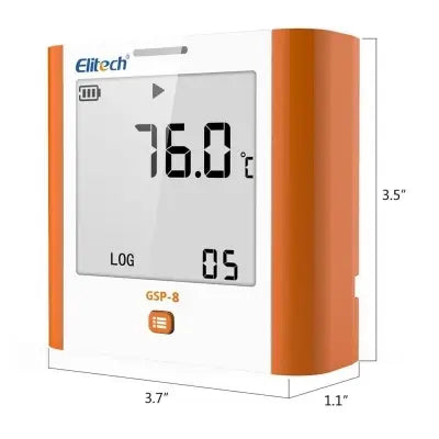 Datalogger de Temperatura y Humedad GSP-8 con Pantalla LCD
