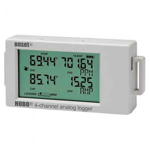 Registrador de datos analógico de 4 canales, -20 a 70 °C, HOBO, UX120-006M