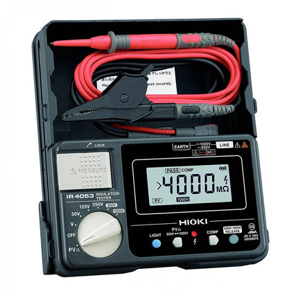 Hioki IR4053-10 - Medidor de Aislamiento para sistemas de generación fotovoltaica 4,000 MΩ DC