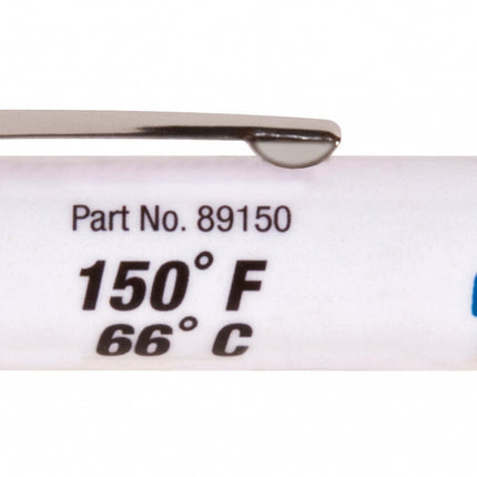 Termómetro de indicación de temperatura THERMOMELT 150 F 66 C certificado