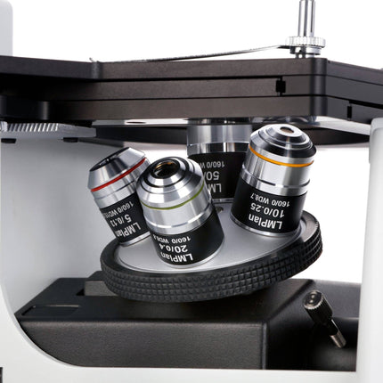 AmScope ME1200 Series Inverted Plan Optics Metallurgical Trinocular Compound Microscope with Optional Digital Camera