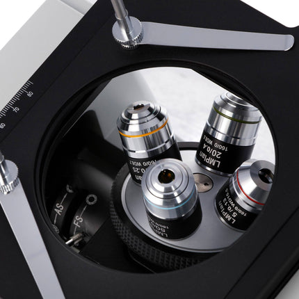 AmScope ME1200 Series Inverted Plan Optics Metallurgical Trinocular Compound Microscope with Optional Digital Camera