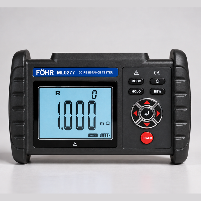 FÖHR ML0277 Microhmimetro de baja resistencia de puesta a tierra  0.01mOhm~30kOhm .Calibracion PJLA/ISO disponible