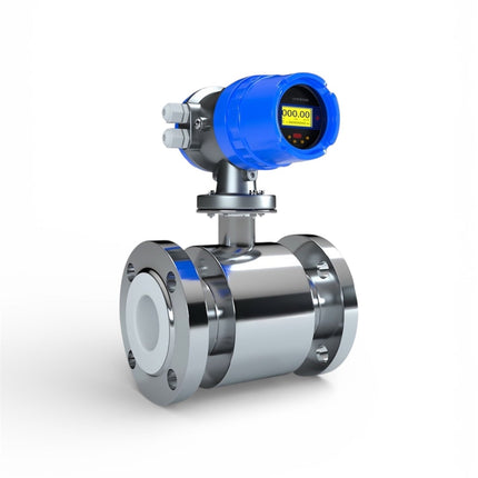NESS Medidor de Flujo Electromagnético de Agua con Brida Digital de 3, 4 y 10 Pulgadas con Electrodo de Hastelloy C