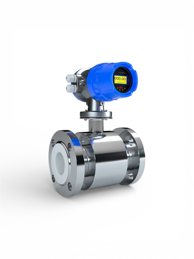 NESS Medidor de Flujo Electromagnético de Agua con Brida Digital de 3, 4 y 10 Pulgadas con Electrodo de Hastelloy C