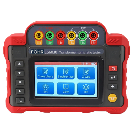 FÖHR ES6030 TTR Probador de Relacion de Transformacion de Transformadores