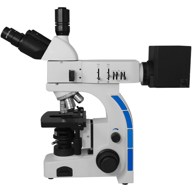Metallurgical Microscope Transmitted & Reflected Illumination 100x - 800x