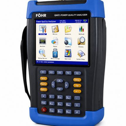 FÖHR QA03  Analizador de Calidad de Energia de 3 fases Clase A IEC 61000-4-30