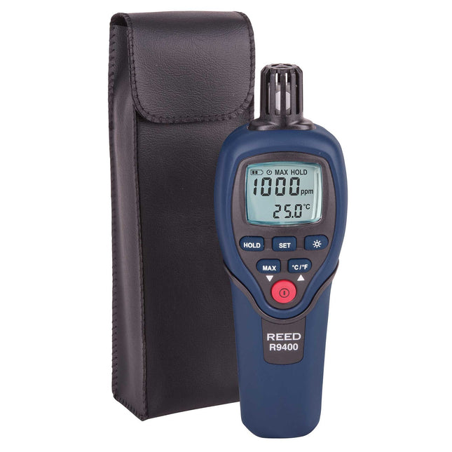 REED R9400 Carbon Monoxide Meter with Temperature