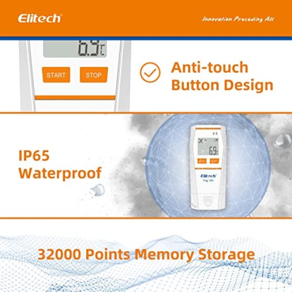 Datalogger Temperatura y Humedad Elitech Tlog10H
