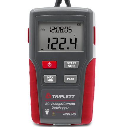 Registrador de datos de voltaje/corriente CA de verdadero valor eficaz