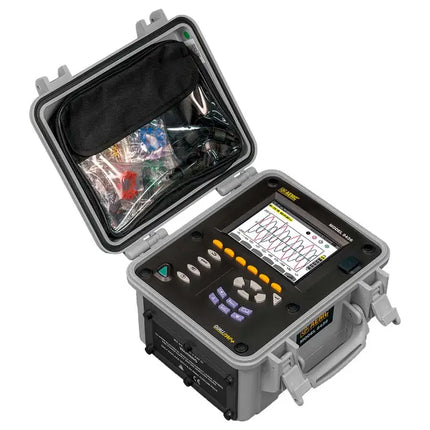 AEMC 8436 - Analizador de calidad de la energía eléctrica PowerPad III con 4 sensores Ampflex 196A-24-BK con protección IP67, marca AEMC