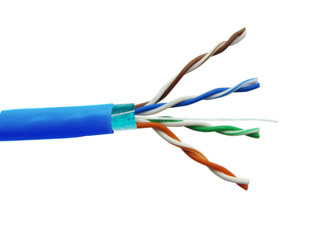 Cable UTP CAT5E 24AWG 1000' Azul