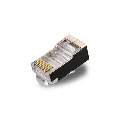 Conector modular CAT5 blindado de alto rendimiento (macho, paquete de 100)