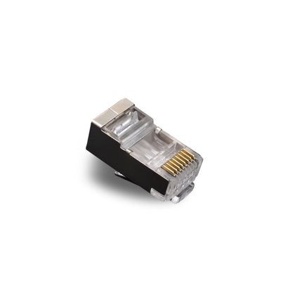 Conector modular CAT6 blindado de alto rendimiento (macho, paquete de 100)