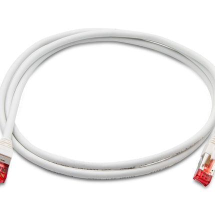 Cable de conexión Cat 6A 10 GBPS de grado profesional, SSTP 26 AWG, 1,5 m, blanco