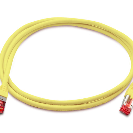Cable de conexión Cat 6A 10 GBPS de grado profesional, SSTP 26 AWG, 1,5 m, amarillo