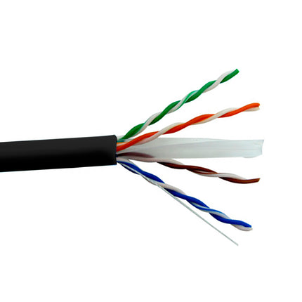 Cable CAT6 UTP 23 AWG 1000' Negro