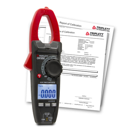 Pinza amperimétrica CA/CC de 1000 A de verdadero valor eficaz