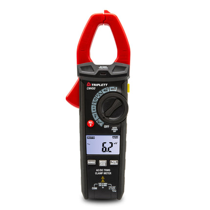 Pinza amperimétrica CA/CC de 400 A de verdadero valor eficaz