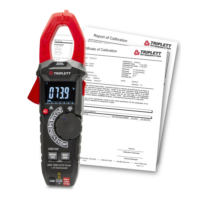 CM675IR con certificado de trazabilidad al NIST