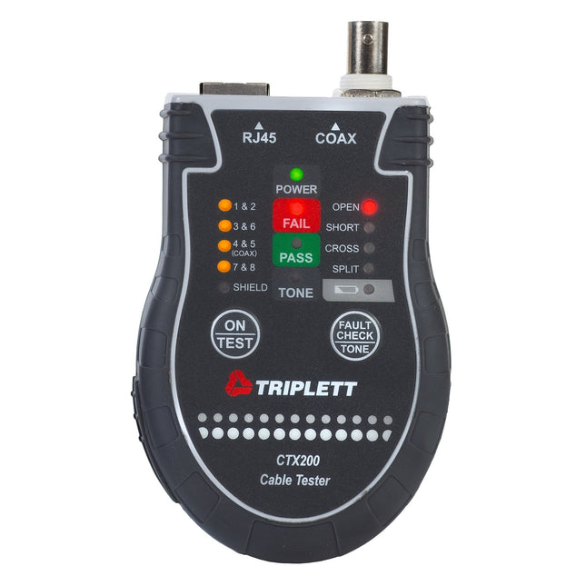 Comprobador de RJ45/coaxial de bolsillo para gatos