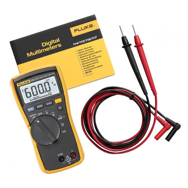 Fluke 114 - Multímetro Digital Portátil Básico Para Instalador Eléctrico