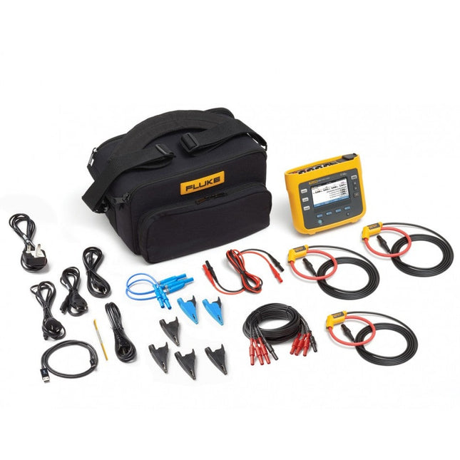 Fluke 1732 Registrador de Potencia con 3 pinzas de corriente iFlex 1500A AC ⌀10cm