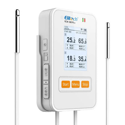 Datalogger de Temp y Humedad Wifi Dual