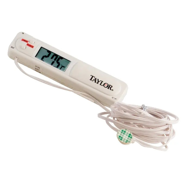 Termómetro Interior/Exterior Con Reloj Taylor 5105