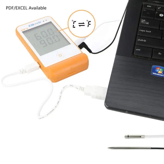Datalogger Temp y Hum ELITECH GSP6
