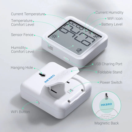 Datalogger WiFi de Temperatura y Humedad INKBIRD IBS-TH3-WIFI