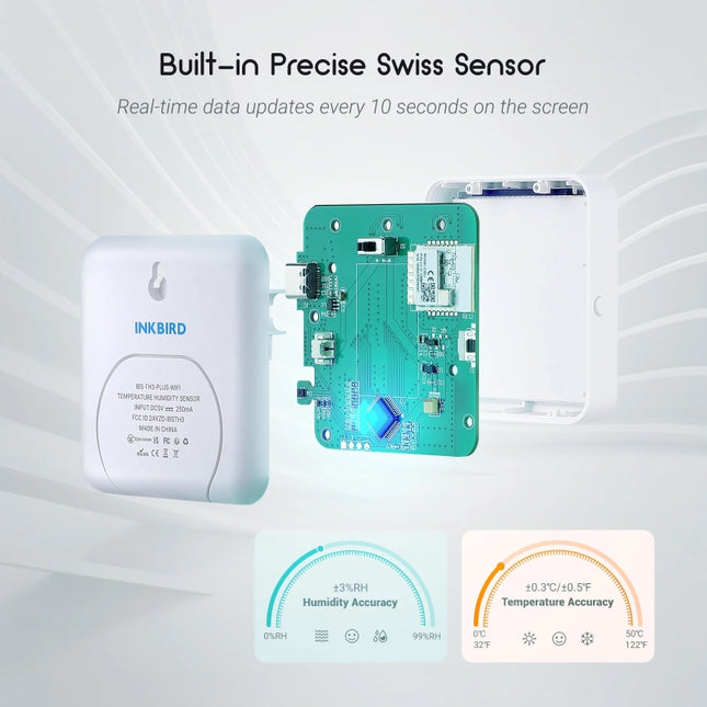 Datalogger WiFi de Temperatura y Humedad INKBIRD IBS-TH3-WIFI
