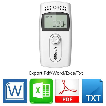 Datalogger de Temperatura ELITECH RC-4 Certificado