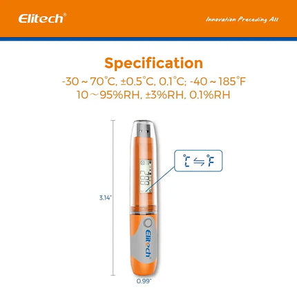 Datalogger de Temperatura ELITECH RC-51H de Alta Precisión