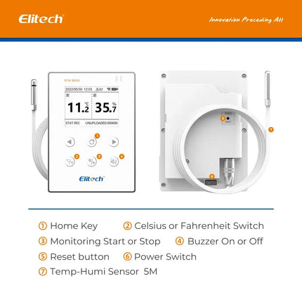 Datalogger Temperatura Humedad WiFi ELITECH