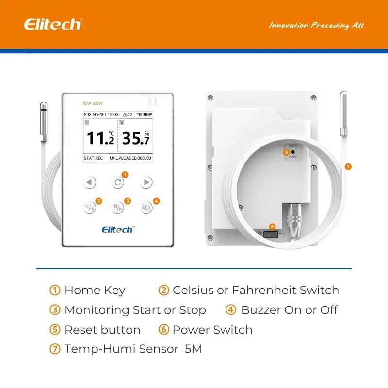 Datalogger Temperatura Humedad WiFi ELITECH