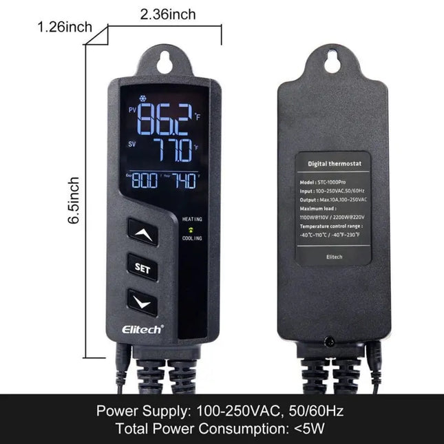 Controlador de Temperatura STC-1000PRO