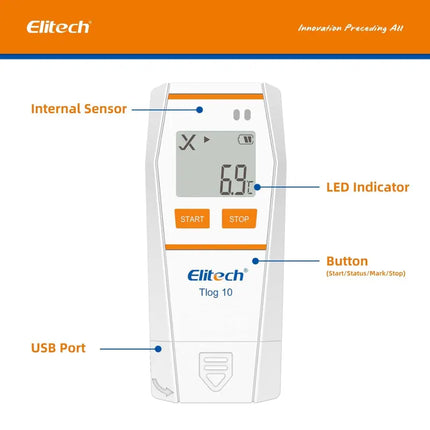 Datalogger Temperatura Elitech Tlog 10