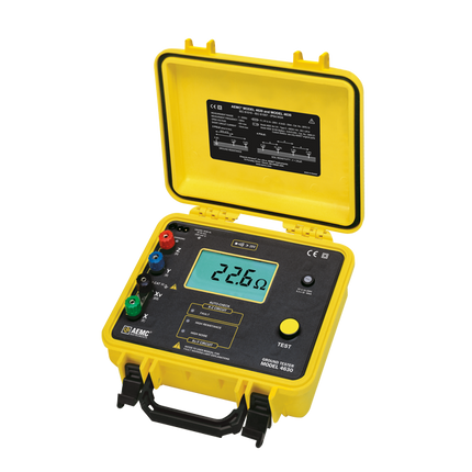 AEMC 6472 - Medidor de resistencia de tierra y resistividad de terreno de alta frecuencia (41 Hz a 5 kHz)