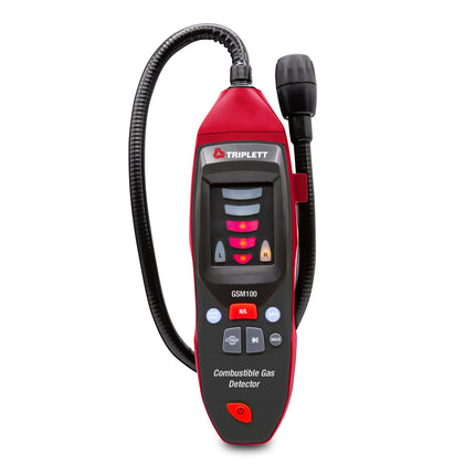 Detector de gas combustible con cuello de cisne flexible