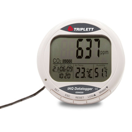 Registrador/monitor de CO2 de escritorio