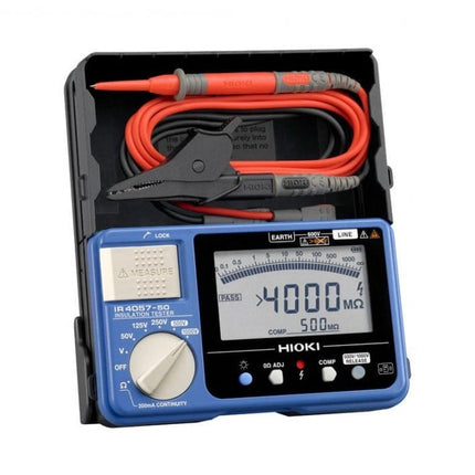 Hioki IR4057-90 - Kit Medidor de Aislamiento 4,000 MΩ con adaptador Bluetooth