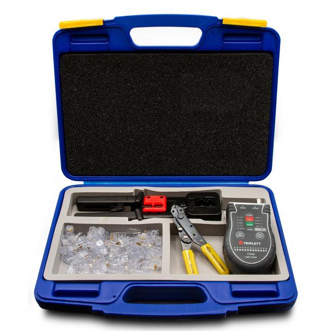 Kit de herramientas RJ45 de alta velocidad y paso directo de GEM Electronics (HS-TK)