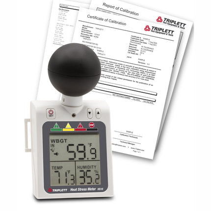Medidor de estrés térmico WBGT (temperatura de globo y bulbo húmedo)