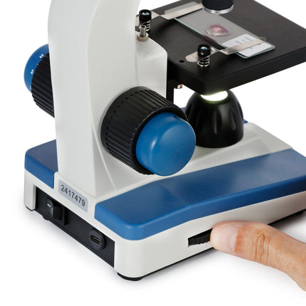 AmScope M150 Series Portable LED Monocular Student Compound Microscope 40X-1000X Magnification