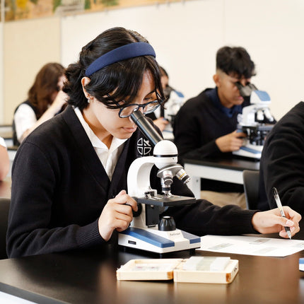 AmScope M150 Series Portable LED Monocular Student Compound Microscope 40X-1000X Magnification