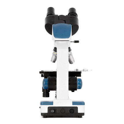 AmScope B120 Series Student & Professional LED Binocular Compound Microscope w/Siedentopf Head, 3D Mechanical Stage & Optional Digital Camera