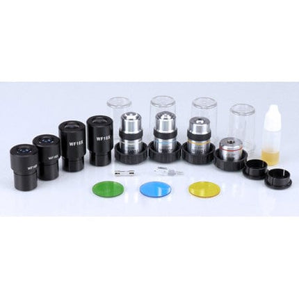 AmScope T490 Series Simul-Focal Darkfield Trinocular Compound Microscope with 20W Halogen and Optional Digital Camera