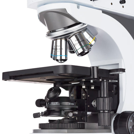 AmScope ME520 Series Infinity-Corrected Darkfield Metallurgical Trinocular Compound Microscope with Polarization and Optional Digital Camera